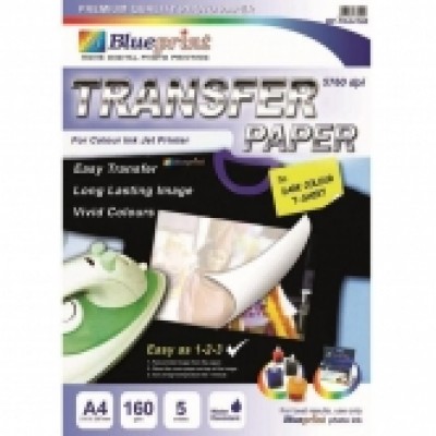 BLUEPRINT Transfer Paper Size A4 160gsm BP-TKA4160 Isi 5 Lembar